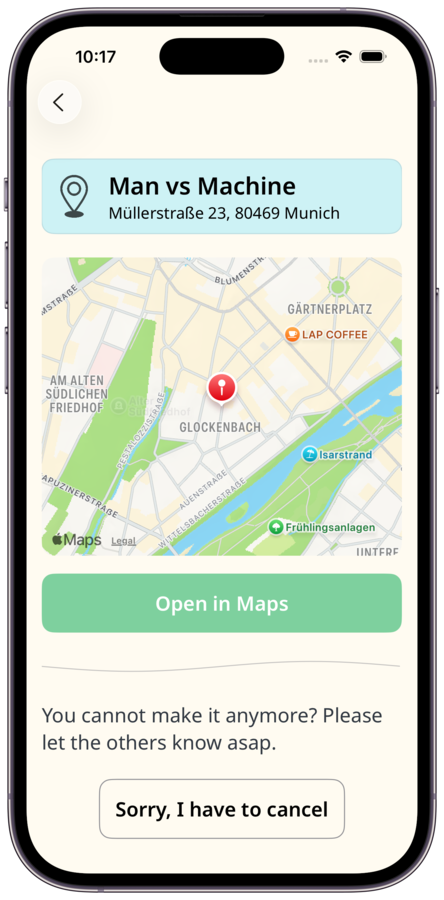 Map screen